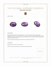 7.01 Ct. Purple Cabochon Sapphire from Ceylon (Sri Lanka) Appraisal