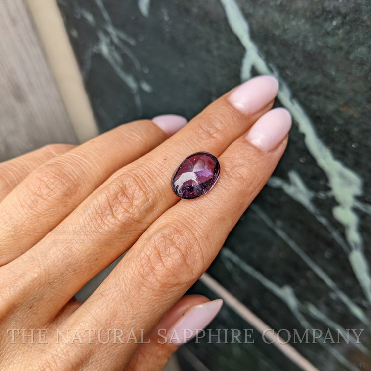 7.01 Ct. Purple Cabochon Sapphire from Ceylon (Sri Lanka)