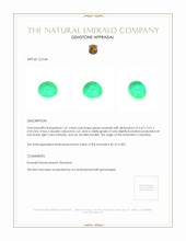1.01 Ct. Cabochon Emerald from Colombia Appraisal