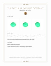 1.01 Ct. Cabochon Emerald from Colombia Appraisal