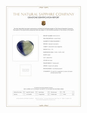 7.70 Ct. Bi Color Cabochon Sapphire from Ceylon (Sri Lanka) Scan Report