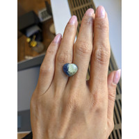 7.70 Ct. Bi Color Cabochon Sapphire from Ceylon (Sri Lanka) Life Style