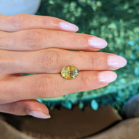 5.73 Ct. Yellow Sapphire from Ceylon (Sri Lanka) Life Style
