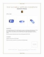 2.30 Ct. Sapphire from Ceylon (Sri Lanka) Appraisal