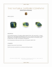 4.86 Ct. Bi Color / Parti Sapphire from Madagascar Appraisal