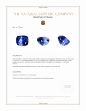 3.06 Ct. Sapphire from Ceylon (Sri Lanka) Appraisal
