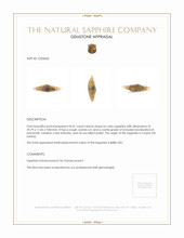 24.41 Ct. Bi Color Sapphire Crystal from Ceylon (Sri Lanka) Appraisal