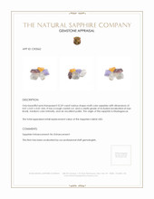 22.69 Ct. Multi Color Sapphire Crystal from Madagascar Appraisal