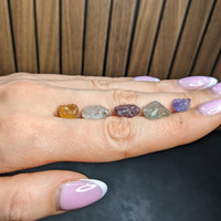 22.69 Ct. Multi Color Rough Sapphire from Madagascar Life Style