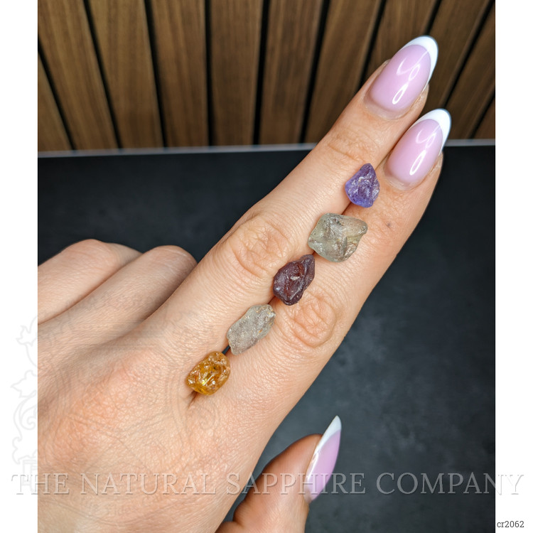 22.69 Ct. Multi Color Rough Sapphire from Madagascar