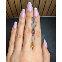 22.69 Ct. Multi Color Rough Sapphire from Madagascar Life Style