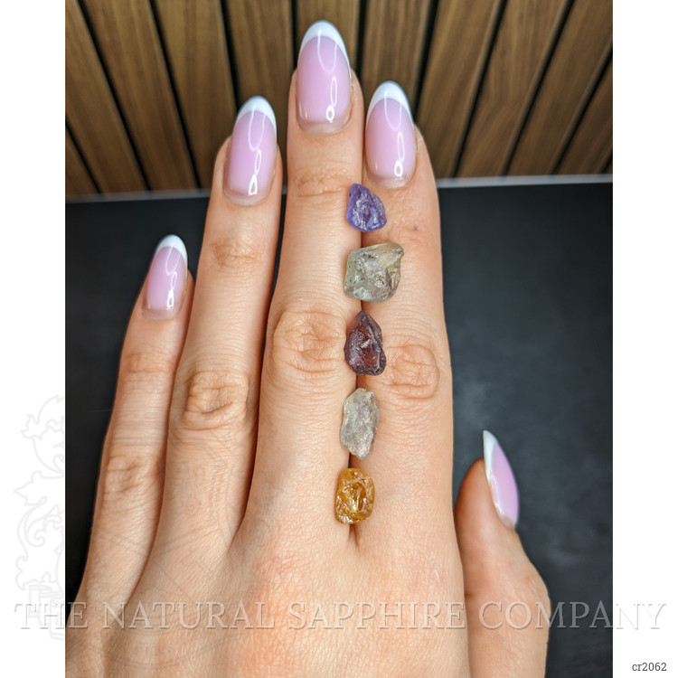 22.69 Ct. Multi Color Rough Sapphire from Madagascar