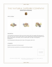 24.08 Ct. Multi Color Sapphire Crystal from Madagascar Appraisal