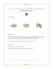 24.08 Ct. Multi Color Rough Sapphire from Madagascar Appraisal