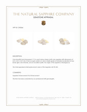 17.76 Ct. Multi Color Sapphire Crystal from Madagascar Appraisal