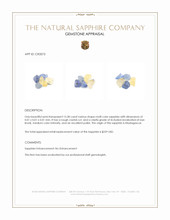 15.28 Ct. Multi Color Sapphire Crystal from Madagascar Appraisal