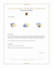 15.28 Ct. Multi Color Sapphire Crystal from Madagascar Appraisal