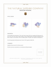 17.89 Ct. Multi Color Sapphire Crystal from Madagascar Appraisal