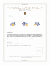 18.95 Ct. Multi Color Sapphire Crystal from Madagascar Appraisal