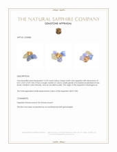 13.59 Ct. Multi Color Sapphire Crystal from Madagascar Appraisal