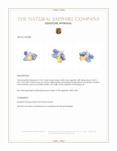 13.47 Ct. Multi Color Rough Sapphire from Madagascar Appraisal