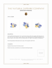 13.47 Ct. Multi Color Sapphire Crystal from Madagascar Appraisal