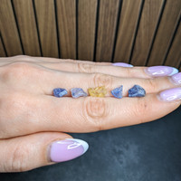 13.47 Ct. Multi Color Rough Sapphire from Madagascar Life Style