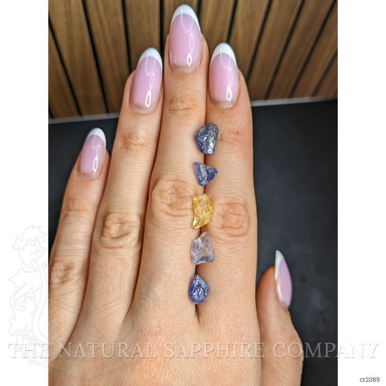 13.47 Ct. Multi Color Rough Sapphire from Madagascar