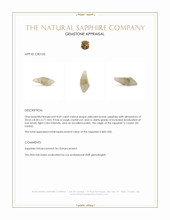 8.69 Ct. Yellowish Brown Sapphire Crystal from Ceylon (Sri Lanka) Appraisal