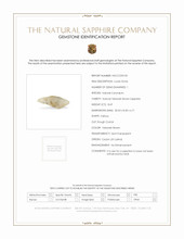 8.69 Ct. Yellowish Brown Sapphire Crystal from Ceylon (Sri Lanka) Scan Report