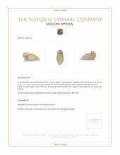 9.89 Ct. Yellow Sapphire Crystal from Ceylon (Sri Lanka) Appraisal