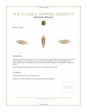 16.97 Ct. Yellow Sapphire Crystal from Ceylon (Sri Lanka) Appraisal