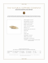 16.97 Ct. Yellow Rough Sapphire from Ceylon (Sri Lanka) Scan Report