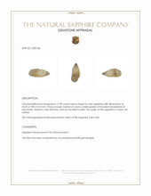 17.98 Ct. Bi Color Sapphire Crystal from Ceylon (Sri Lanka) Appraisal