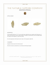 13.79 Ct. Yellowish Brown Rough Sapphire Crystal from Ceylon (Sri Lanka) Appraisal