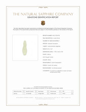 3.67 Ct. White Sapphire Crystal from Ceylon (Sri Lanka) Scan Report