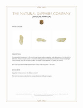 5.20 Ct. Yellow Rough Sapphire Crystal from Ceylon (Sri Lanka) Appraisal