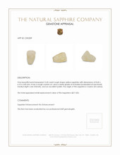 3.40 Ct. Yellow Sapphire Crystal from Ceylon (Sri Lanka) Appraisal