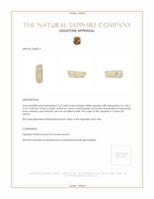 3.22 Ct. White Sapphire Crystal from Ceylon (Sri Lanka) Appraisal