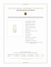 3.91 Ct. White Rough Sapphire Crystal from Ceylon (Sri Lanka) Scan Report