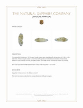 10.30 Ct. Grey Rough Sapphire Crystal from Ceylon (Sri Lanka) Appraisal