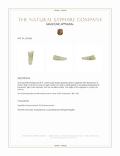 8.76 Ct. Greenish Yellow Rough Sapphire Crystal from Ceylon (Sri Lanka) Appraisal