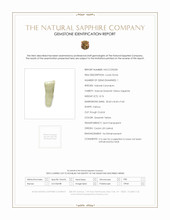 8.76 Ct. Greenish Yellow Sapphire Crystal from Ceylon (Sri Lanka) Scan Report