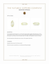 2.17 Ct. Yellow Sapphire Crystal from Ceylon (Sri Lanka) Appraisal