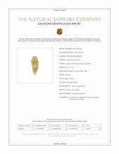 11.65 Ct. Yellowish Brown Sapphire Crystal from Ceylon (Sri Lanka) Scan Report