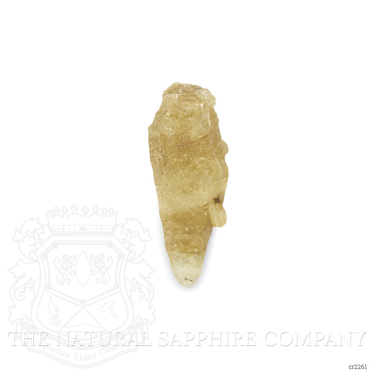 11.65 Ct. Yellowish Brown Sapphire Crystal from Ceylon (Sri Lanka)