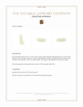 4.21 Ct. White Sapphire Crystal from Ceylon (Sri Lanka) Appraisal