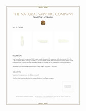 3.00 Ct. White Sapphire Crystal from Ceylon (Sri Lanka) Appraisal