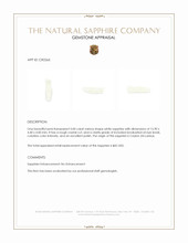 3.00 Ct. White Sapphire Crystal from Ceylon (Sri Lanka) Appraisal