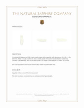 3.00 Ct. White Rough Sapphire Crystal from Ceylon (Sri Lanka) Appraisal